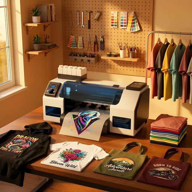 Manufacturers Supply 300MM Dual XP600 Head Dtf Printers Machine Pet Film Digital Fabric Printing Machine