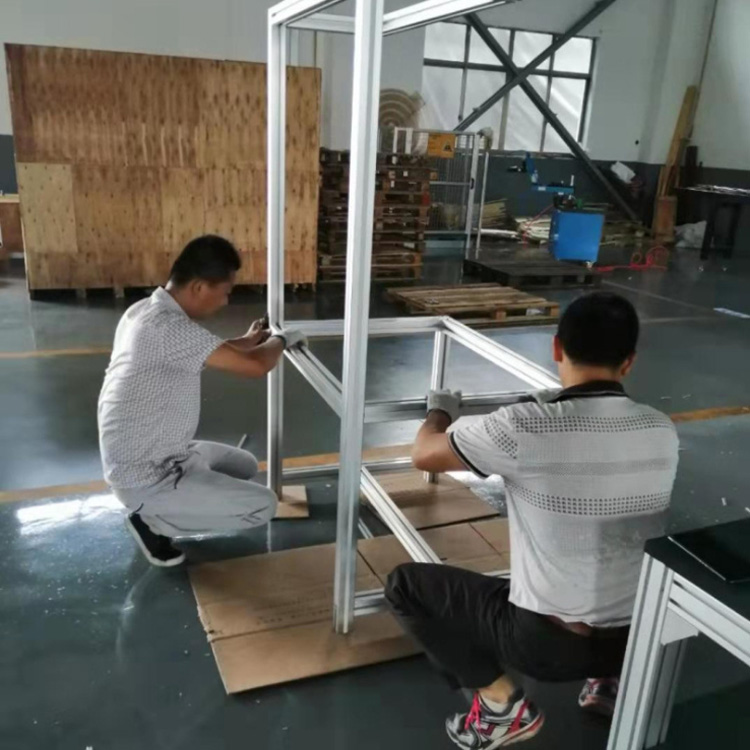 Square Alloy Price Industrial 40x40 T-slot 6063 Anodized Aluminum Extrusion Profile 0