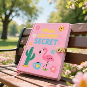 Diario Notebook Girl Student Journal Intime Fille Hand Account Gift Set para niñas Contraseña con llave de bloqueo - Product Image 4