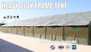 Oem 100 người đàn ông Lều lớn cho Uganda updf quân đội màu xanh lá cây vải không thấm nước nơi trú ẩn - Product Image 2