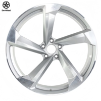 Jantes forgées monobloc DW 18 19 20 21 22 pouces 5x112 en aluminium concave profond argenté pour Audi A4 A6 A7 S7 RS7 Q5 style berline sport