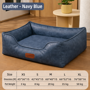 <span class=keywords><strong>Grand</strong></span> lit <span class=keywords><strong>pour</strong></span> <span class=keywords><strong>chien</strong></span> végétalien, canapé-lit en cuir avec <span class=keywords><strong>coussin</strong></span> <span class=keywords><strong>orthopédique</strong></span>, nid douillet <span class=keywords><strong>pour</strong></span> chats et grands chiens, confortable <span class=keywords><strong>pour</strong></span> l'intérieur - Product Image 1
