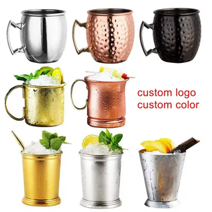 Soluzioni di Branding per Distillerie: Tazza <span class=keywords><strong>Moscow</strong></span> Mule Personalizzata in Acciaio Inox e Rame da 350ml e 450ml - Product Image 1