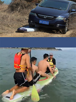 Planche de SUP gonflable antidérapante pour la planche à pagaie, les jeux aquatiques et le surf, avec accessoires