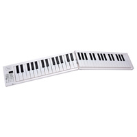 Portable Foldable 61-Key Educational Electronic Piano Keyboard Rechargeable Battery 3.5mm Headphone Jack (Plastic Material) for
