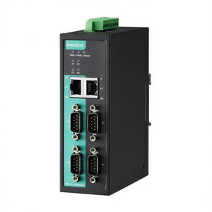 Serveur série industriel Moxa NPort IA5450A-T à 4 ports, module de communication Ethernet I/O RS-232 fabriqué à Taïwan - Product Image 2