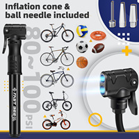 FAST Mini Portable Bike Hand Pump Aluminum & Steel 120PSI Schrader Valve Lightweight Durable Bicycle Tire Pump