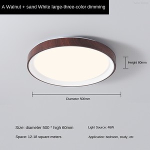 Lámpara de Techo Moderna y Creativa de Madera con Cubierta Acrílica, LED IP65 para Hogar, Oficina y Dormitorio, CA - Product Image 6