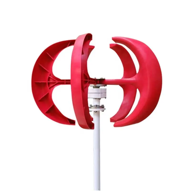 Turbina eólica vermelha, turbo-vento de 1000w 12v 24v 1kw 2kw 3kw 5kw para venda