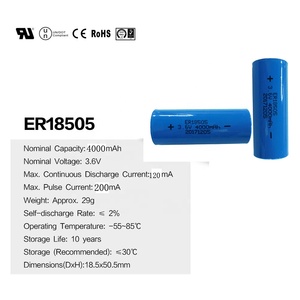 Nhà Máy Giá pin <span class=keywords><strong>lithium</strong></span> một kích thước <span class=keywords><strong>3.6V</strong></span> 4000mAh er18505 - Product Image 2