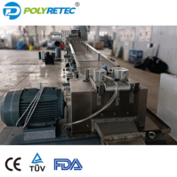 Ligne de granulation et de pelletisation Polyretec haute capacité pour déchets de bouteilles PET, flocons, fibres, vêtements usagés, avec certification CE