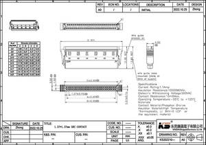 Conector SDC Hembra, Conector IDC Hembra de 1.27mm de Paso, 32 Pines, Chapado en Oro, Conector de Terminal IDC 3U - Product Image 2