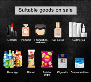 Popular pantalla táctil pelo pestañas productos de belleza máquina expendedora cosméticos Combo máquina expendedora con lector de tarjetas - Product Image 6