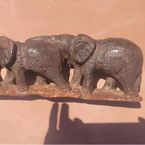 Tambor Africano Tallado a Mano con Patrón Tribal, Instrumento de Percusión de Madera para Decoración del Hogar y Eventos - Product Image 1