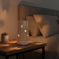 Diffuseur de parfum en céramique de 100ml alimenté par USB lumière LED à ultrasons électrique pour un usage domestique avec 1 an de garantie