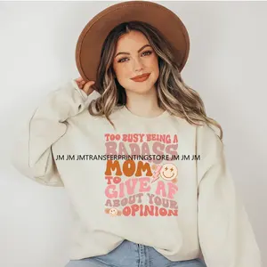 Juste ici faire confiance à Dieu béni décalcomanies confiance peu de doutes le reste DTF fer sur transfert autocollants prêt à presser pour les sacs de T-shirt - Product Image 2