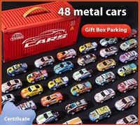 BJQ OEM Boîte de rangement très vendue pour collection de 48 mini-voitures moulées sous pression, avec fonction de recul, en métal et plastique, pour club de course