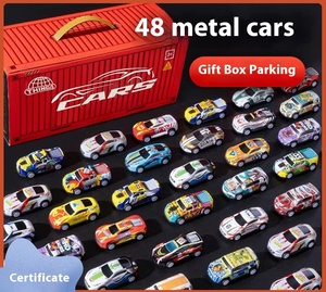 BJQ OEM vente chaude boîte de rangement 48 pièces moulé sous pression Mini <span class=keywords><strong>voiture</strong></span> Collection conteneur retirer étain <span class=keywords><strong>voiture</strong></span> alliage course <span class=keywords><strong>Club</strong></span> plastique transporter - Product Image 5