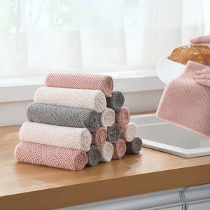 Paño de limpieza de microfibra para cocina, paño de microfibra con logotipo personalizado, venta al <span class=keywords><strong>por</strong></span> <span class=keywords><strong>mayor</strong></span> de fábrica - Product Image 2