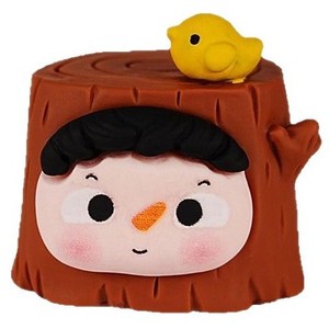 Figurine décorative de bureau peinte, jouet Kawaii créatif, petite bibelot tendance, sac/boîte surprise en résine - Product Image 5