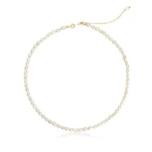 复古珠宝制作用品供应串串巴洛克文化短小链条手工珍珠项链