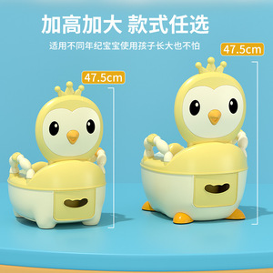 Baby Guard Town Kids Potty Training Toilet Seat With Lid And Step <b>Stool</b> For Boys Girls 0-7 Years Old Cartoon Chicken Design - Product Image 5