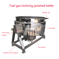 Marmite à sauce automatique avec mélangeur planétaire pour chauffage au gaz
