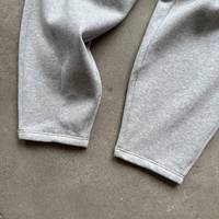 Pantalon de survêtement en polaire pour hommes, poids lourd 350g/m2, coupe décontractée, jambe droite, jogging, décontracté, unisexe, blanc, baggy, harem, pantalon de survêtement à jambes larges