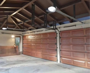 Portes <span class=keywords><strong>de</strong></span> <span class=keywords><strong>garage</strong></span> sectionnelles isolantes à enroulement automatique en aluminium antivol européen Villas <span class=keywords><strong>de</strong></span> style ouvert coulissantes en surface finie - Product Image 3