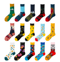 Chaussettes en coton pour hommes avec logo Chaussettes habillées pour hommes pour l'extérieur