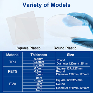 Fogli ortodontici morbidi in Tpu quadrato in uretano termoplastico per materiali da laboratorio dentale bianco colore foglio di stecca dentale - Product Image 5