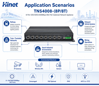 Commutateur Ethernet industriel 8 ports 10/100/1000/2500 Mbps M12 EN50155, commutateur réseau ferroviaire X-Coded, PoE 240W en option