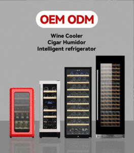 Josoo-refrigerador Lcd de doble puerta para cerveza, soporte inteligente para <span class=keywords><strong>vino</strong></span> incorporado, 176L, refrigerador para bebidas, armario para <span class=keywords><strong>casa</strong></span> - Product Image 6