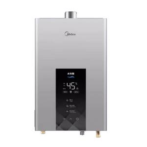 Calentador de Agua a Gas Midea de 13/16L, Temperatura Constante, Inteligente, para el Hogar, Gas Natural, Pantalla LED, Acero Inoxidable - Product Image 2