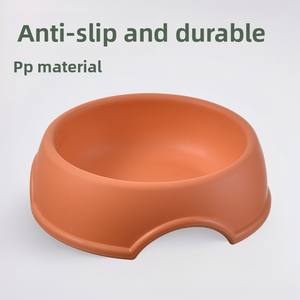 도매 대형 캔디 컬러 개 사료 그릇 두꺼운 이중 애완 동물 그릇 휴대용 플라스틱 고양이 마시는 그릇 - Product Image 6