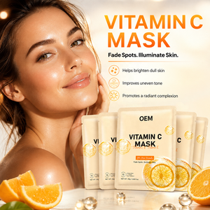 Mascarilla <span class=keywords><strong>Facial</strong></span> Blanqueadora con Vitamina C al por Mayor, <span class=keywords><strong>Precio</strong></span> de Proveedor, Antioxidante, Iluminadora, Reduce <span class=keywords><strong>Manchas</strong></span> Oscuras, Hidratante - Product Image 3