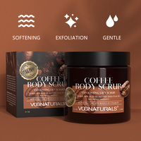 Gommage corporel au café Exfolier Détox Réduire la cellulite Naturellement Gommage à l'huile de noix de coco Vegan Sans cruauté pour peau soyeuse