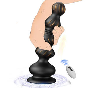 ลูกปัดสั่นสะเทือนสำหรับทวารหนัก 10 ลูก พร้อมตัวสั่นแบบดูดกระชับสำหรับผู้ใหญ่ - Product Image 1