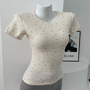 <span class=keywords><strong>Brandy</strong></span> BM, novedad de verano para mujer, camiseta Floral de manga corta con cuello redondo, <span class=keywords><strong>ropa</strong></span> para el hogar, temperamento ajustado y pijama versátil - Product Image 5