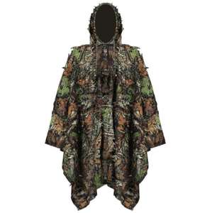 2023 traje de camuflaje 3D táctico hojas capa de camuflaje traje de sigilo caza Poncho desierto senderismo capa de aventura - Product Image 1
