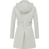 Manteau trench élégant pour femme, imperméable et respirant, 100 % polyester, double boutonnage, col classique, ceinturé, coupe ajustée