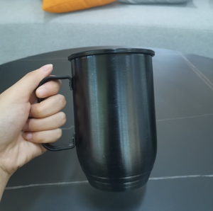 Tazas de Café de Metal Negro Personalizadas DFU1199, Capacidad de 500 ml y 850 ml, Material Superior de Gamuza - Product Image 2