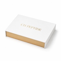 Boîte d'emballage personnalisée en carton rigide pour flacons de peptides 3ml 10ml avec fermeture magnétique et insert en EVA