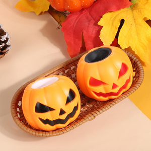 Nuevo Juguete Antiestrés de Goma con Cabeza de Calabaza, Divertido y Creativo, Lindo Pequeño Fantasma, Taza de Calabaza para Bromas - Product Image 4
