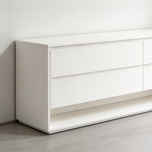 Zapatero Moderno de Madera Blanca con Cajones y Almacenamiento Abierto para Dormitorio o Entrada - Product Image 4
