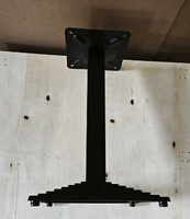Pieds de table rustiques en fonte antique, robustes, en métal industriel, carrés, pour table basse ou table de bière, accessoires de mobilier en promotion