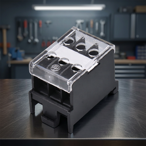 AP Auspicious 1.25mm 15A 3-Pole Screw Din Rail <b>Mount</b> Terminal <b>Block</b> (AT1.25-3) TW 42*26.5*32 - Product Image 3