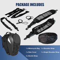 Sac de Selle Moto Oxford Grande Capacité Résistant à l'Eau avec Logo Personnalisé pour Casque, Idéal pour la Conduite en Extérieur et les Voyages, Double Bandoulière