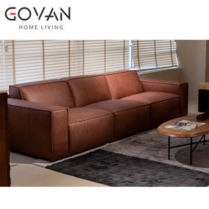 Sofá de bloque de tofu de estilo chino Wabi Sabi, sofá de tres plazas de calidad para sala de estar - Product Image 5