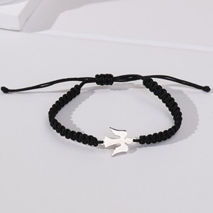 Brazalete de Acero Inoxidable con Diseño de Terylene Tejido, Moderno y Elegante, Regalo Unisex Perfecto para Amantes de Mascotas y <span class=keywords><strong>Almas</strong></span> Espirituales - Product Image 5